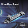 SSK 1TB USB DriveExternal SSD Fast 550MBs 2in1 DualDrive Type C A USB32 Gen2 Solid State ThumbDrive SSDStick for iPhone