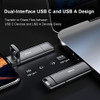 SSK 1TB USB DriveExternal SSD Fast 550MBs 2in1 DualDrive Type C A USB32 Gen2 Solid State ThumbDrive SSDStick for iPhone