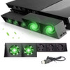PS4 Cooling Fan 5 Fan System Station PS4 Turbo Fan USB External PS4 Cooler Temperature Control Cooling Fans axGear