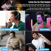 Joso Wired One Ear Headset with Mic Single Ear Headset for PS5PS4XboxSwitchPCiPadMac Tablet with 35mm to Type C USBA Ada