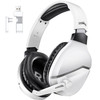 WolfLawS Wireless Gaming Headset with Noise Canceling Microphone for PS5 PC PS4 24GBluetooth Gaming Headphones with USB