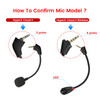 Microphone Replacement for Kingston HyperX Cloud II Wireless Gaming Headset Detachable Mic Boom with LED Mute Indicator