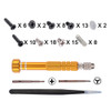 eXtremeRate Cross Opening Screwdrivers Kit Assemble Disassemble Tools Set with Springs and Tweezers Screws for Nintendo