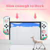 ECHZOVE Protective Case Compatible with Nintendo Switch OLEDSwitch OLED Hard Console Case and Joy Con TPU Case with Thum