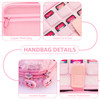 GLDRAM Pink Plush Carrying Case Compatible with Nintendo Switch OLED Cute Cartoon Cat Accessories Bundle with Portable T