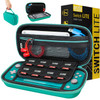 Orzly Turquoise Carry Case for Switch Lite Portable Travel Case with Game Storage Accessories Gift Box Edition