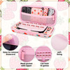 RHOTALL 6 in 1 Cute Strawberry Carrying Case Set for Nintendo Switch OLEDPortable Pink Travel bundle Case for Switch OLE