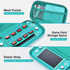 innoAura Switch Lite Case 18in1 Accessories Bundle for NS Switch Lite 2019 with Protective Carrying Case Game Holder Scr