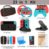 Switch Accessories Bundle for Nintendo Switch Games Kit with Carrying Case Steering Wheels Screen Protectors Charging Do