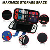 FUNDIARY Travel Carrying Case for Nintendo Switch and Switch OLED with Super Mario Design Red and Blue Accessories Bundl