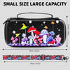 RHOTALL Colorful Mushrooms Carrying Case for Nintendo Switch8 in 1 Accessories Kit Set Travel Carry Case with Cute Hard