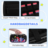 GLDRAM Colorful Mushroom Carrying Case for Nintendo Switch OLED Durable Travel Storage Bag with Glittery Switch OLED Pro