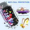 HYPERCASE Cute Carrying Case Set for Nintendo Switch Accessories Magical Mushroom Hard Travel Storage Bag with Glitter P