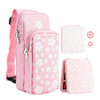 RHOTALL Pink Travel Bag for Nintendo SwitchLiteOLED2 Large Capacity Portable Carrying Case Compatible for Chest Shoulder