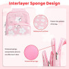 RHOTALL Pink Travel Bag for Nintendo SwitchLiteOLED2 Large Capacity Portable Carrying Case Compatible for Chest Shoulder