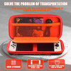 Carrying Case Compatible with Nintendo Switch OledScarlet Violet Switch Oled Case Cover with Screen ProtectorPlaystandTh