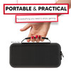 TALK WORKS Travel Case for Nintendo Switch Carrying Case Storage Durable Dual Zippers Rugged Handle Side Pocket Divider