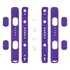 eXtremeRate DIY Replacement Shell for Joycon Strap Purple Soft Touch Custom Controller Wrist Strap Housing Buttons for N