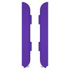 eXtremeRate DIY Replacement Shell for Joycon Strap Purple Soft Touch Custom Controller Wrist Strap Housing Buttons for N