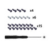 eXtremeRate Light Violet Repair ABXY Dpad ZR ZL L R Keys for Nintendo Switch Pro Controller Glossy DIY Replacement Full