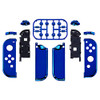 eXtremeRate DIY Replacement Shell Buttons for Nintendo Switch Switch OLED Chrome Blue Custom Housing Case with Full Set