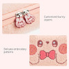 GeekShare Pink Bunny Plush Bag Carry Case Compatible with SwitchOLED Portable Slim Travel Carrying Case with Removable H