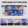 RHOTALL Colorful Mushrooms Carrying Case for Nintendo Switch OLED8 in 1 Accessories Kit Set Travel Carry Case with Cute