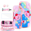 HYPERCASE Cute Anime Switch Lite Case Kit with Pink Travel Carrying Bag for Lite Accessories Storage Softshell Switch Li