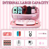 HYPERCASE Pink Switch Lite Carrying Case for Unicorn Portable Switch Lite Accessories Storage Travel Case Pouch with 8 G