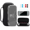 FANPL Carrying Case for Nintendo Switch Lite Portable Travel Accessories Bundle with Blue Switch Lite Storage Case Clear