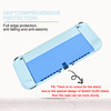 DLseego Switch OLED Protective Case Dockable Hard Shell AntiScratch Cover Joycon Accessory Skin With 6PCS Thumb Grips Ca