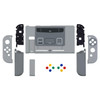 eXtremeRate DIY Replacement Shell Buttons for Nintendo Switch Soft Touch Back Plate for Switch Console Housing with ABXY