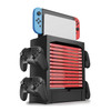 TNP Switch Organizer Station Game Storage Tower Stand for Nintendo Switch OLED with Dock Holder 10 Game Case Vertical Sh