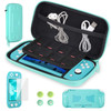 CoBak Carrying Case for Nintendo Switch Lite with 1 Screen Protector 1 Grip Case and 4 Thumb Grip Caps Ultra Slim Premiu