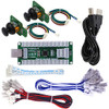 SJJX Arcade Game Controller USB Encoder Board Gamepad LED Microswitch Button Analog Joystick Flying Stick for Nintendo S