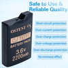 OSTENT High Capacity Quality Real 2200mAh 36V Lithium Ion Liion Polymer Rechargeable Battery Pack Replacement Upgraded V