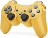Linkshare wireless controller for ps3 double vibration bluetooth gamepad remote for playstation 3 with Charging Cord Gol