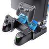 Stand Cooling Fan Station for PlayStation 4 Slim Cooling Fan for PS4 pro Vertical Charging Station with Dual Controller