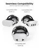 Kawaye for Meta Quest 3SQuest 2Quest 3 Head Strap Double Knobs Adjustable Elite Strap ReplacementVR Headset Strap with T
