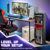 TNP Universal Video Game Storage Tower for PS5 PS4 PS3 Nintendo Switch Xbox One Xbox Series SX White Video Game Holder O