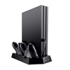 OSTENT Dual Controller Charger Cooling Fan USB Hub Vertical Stand for Sony PS4SlimPro Console