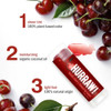 Hurraw! Black Cherry Tinted Lip Balm: (Sheer Red Tint) Organic, Certified Vegan, Cruelty and Gluten Free. Non-GMO, 100% Natural Ingredients. Bee, She