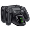 OSTENT USB LED Dual Charger Charging Power Station Dock for Sony PS4SlimPro Wireless Controller