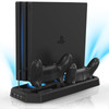 KEKUCULL Controller Charger Station for PS4ProVertical Stand with Dual Controller Charging Dock StationDual Cooling Fan