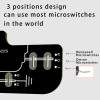 Replaced JLF PCB for Sanwa TPMA PCB Board With 4pcs D3V 187 Microswitches Hot Swap Joystick Board for OTTO DIY V2 V5 Kit