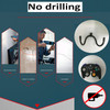 Universal Adhesive Game Controller Organizer Wall Mount and Clip for Xbox One PS4 Switch Pro Headphone Holder Easy to In