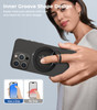 All Metal Super Glitter Magnetic Phone Ring Holder for Magsafe Magnet Finger Ring Grip Stand Holder Compatible with Mag