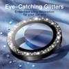 JETech Camera Lens Protector for iPhone 16 61Inch and iPhone 16 Plus 67Inch Bling Glitter Individual 9H Tempered Glass M