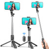 Selfie Stick Tripod All in One Extendable Portable iPhone Tripod Selfie Stick with Wireless Remote Compatible with iPhon