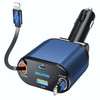 OHLPRO Retractable Car Charger for iPhone 80W USB C Car Charger Adapter Gift for Men Women USB i Fast Charging for iPhon